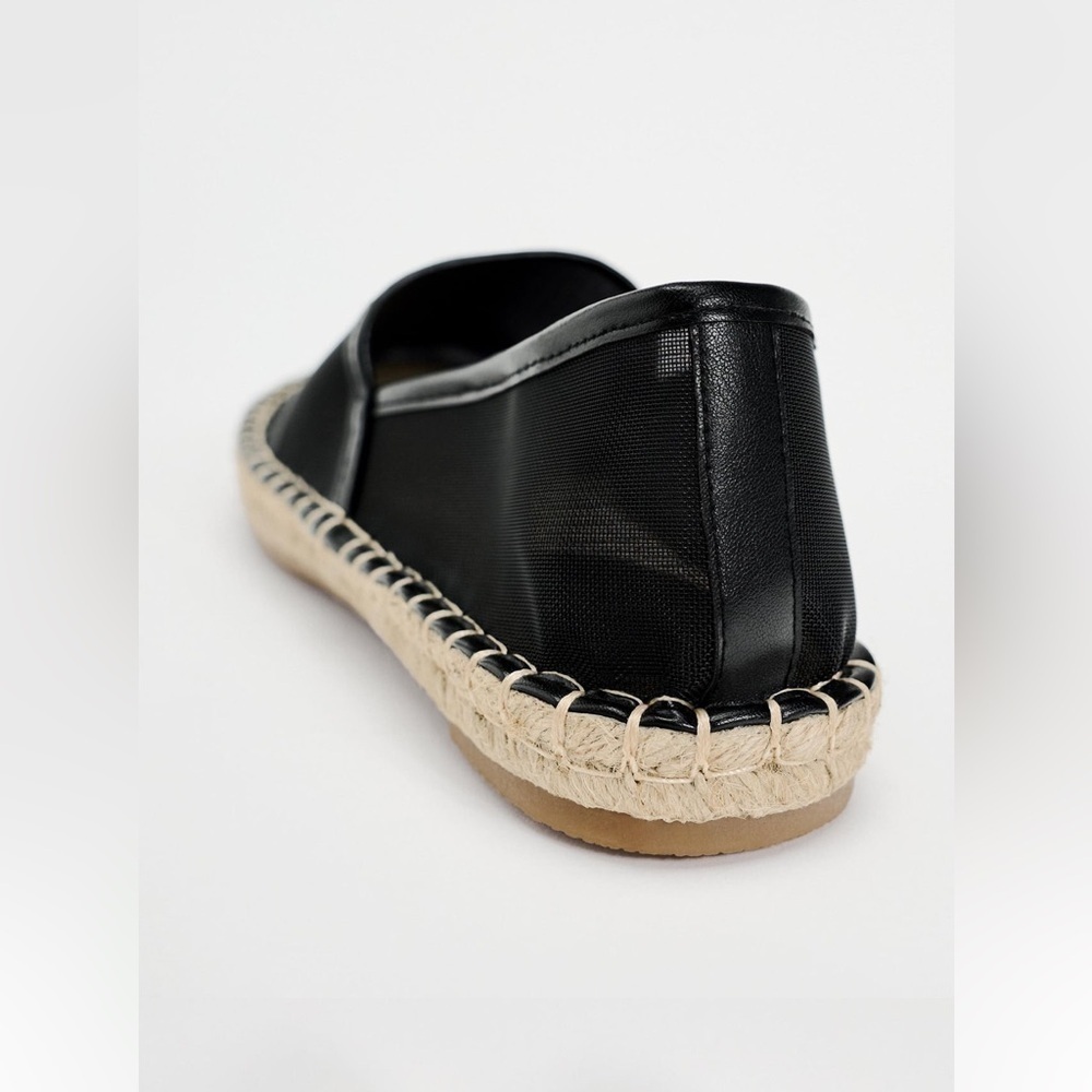 New ZARA Mesh Espadrilles With Jute Soles - Picture 5 of 5